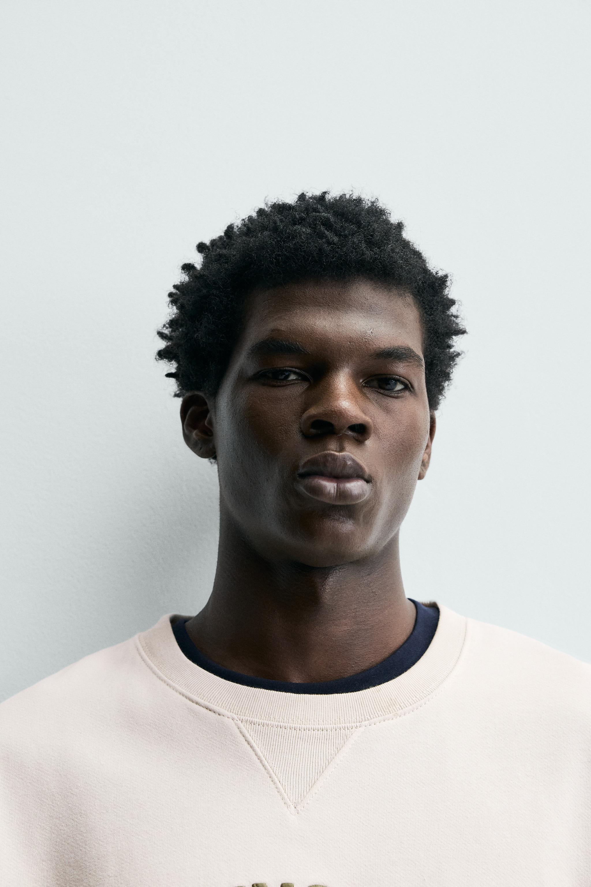 EMBROIDERED TEXT SWEATSHIRT